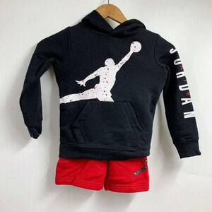 NIKE Kids' Jordan Boys' Jumpman By Speckle Hoodie & Short Set Size‎ 4 NWT